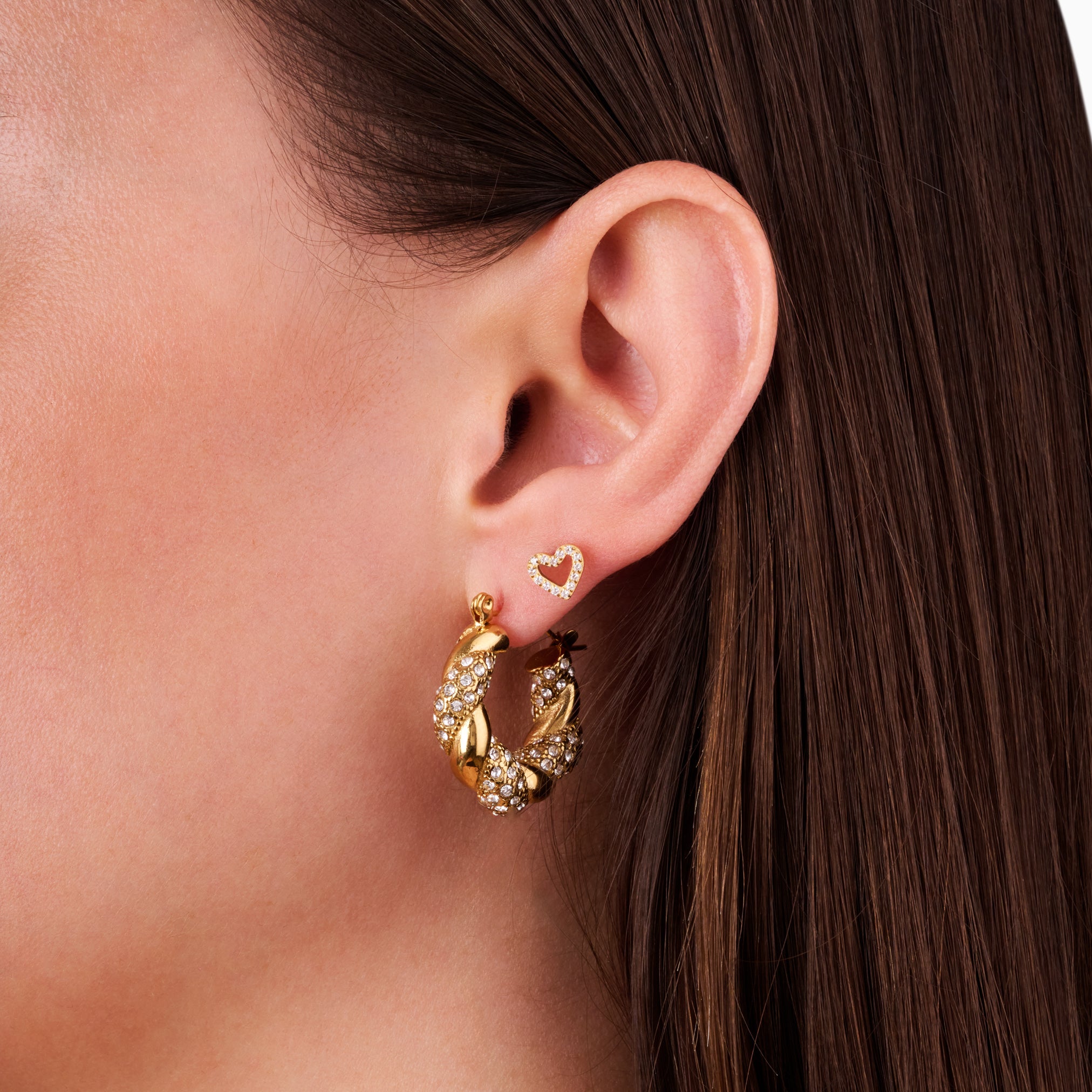 ETERNAL HEART FLAT BACK INDIVIDUAL STUD