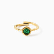 GLOW ADJUSTABLE RING best gold plated tarnish and water resistant piece by Irish Jewellery brand - Lynott Jewellery