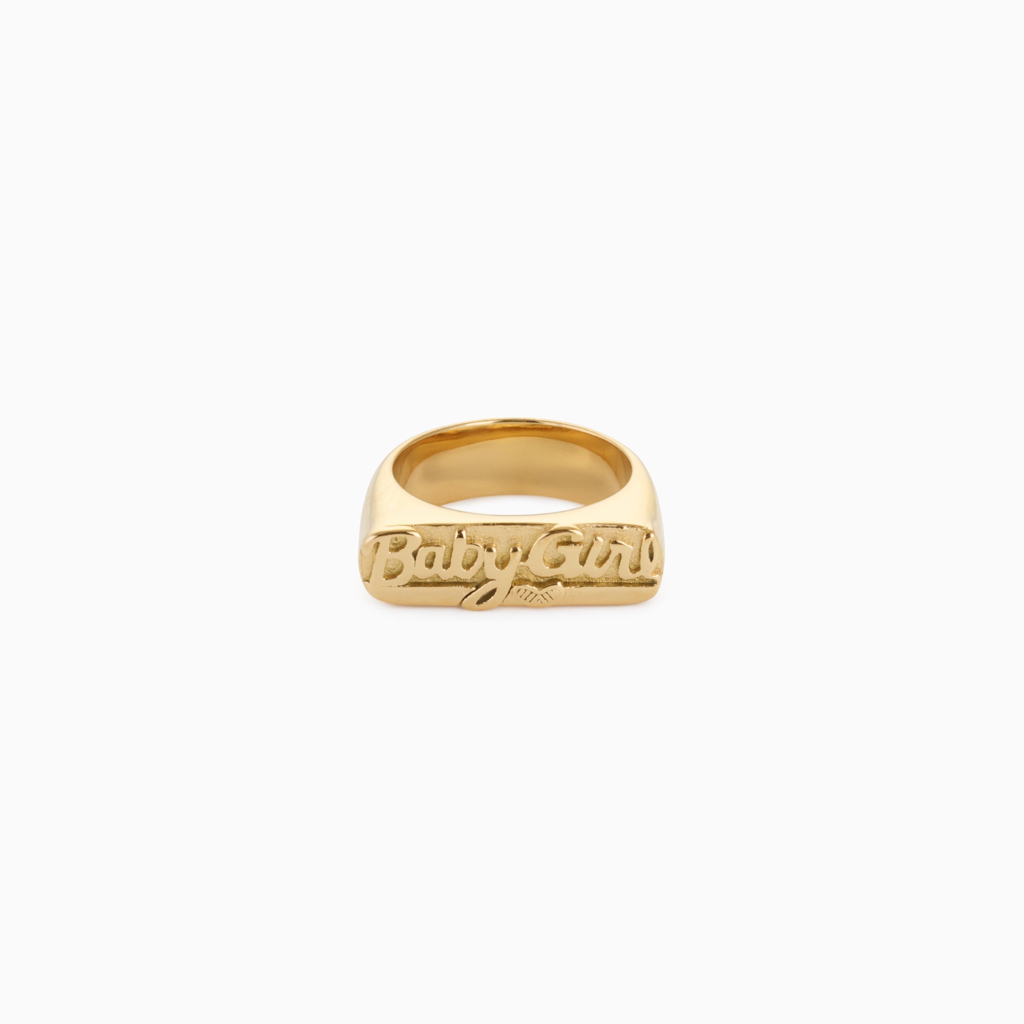 BABY GIRL RING best gold plated tarnish and water resistant piece by Irish Jewellery brand - Lynott Jewellery