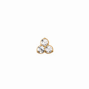 CLOVER FLAT BACK INDIVIDUAL STUD