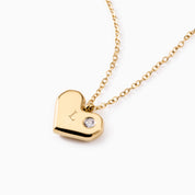 HEART DOT ENGRAVABLE NECKLACE
