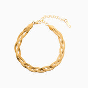 ENTWINED BRACELET best gold plated tarnish and water resistant piece by Irish Jewellery brand - Lynott Jewellery