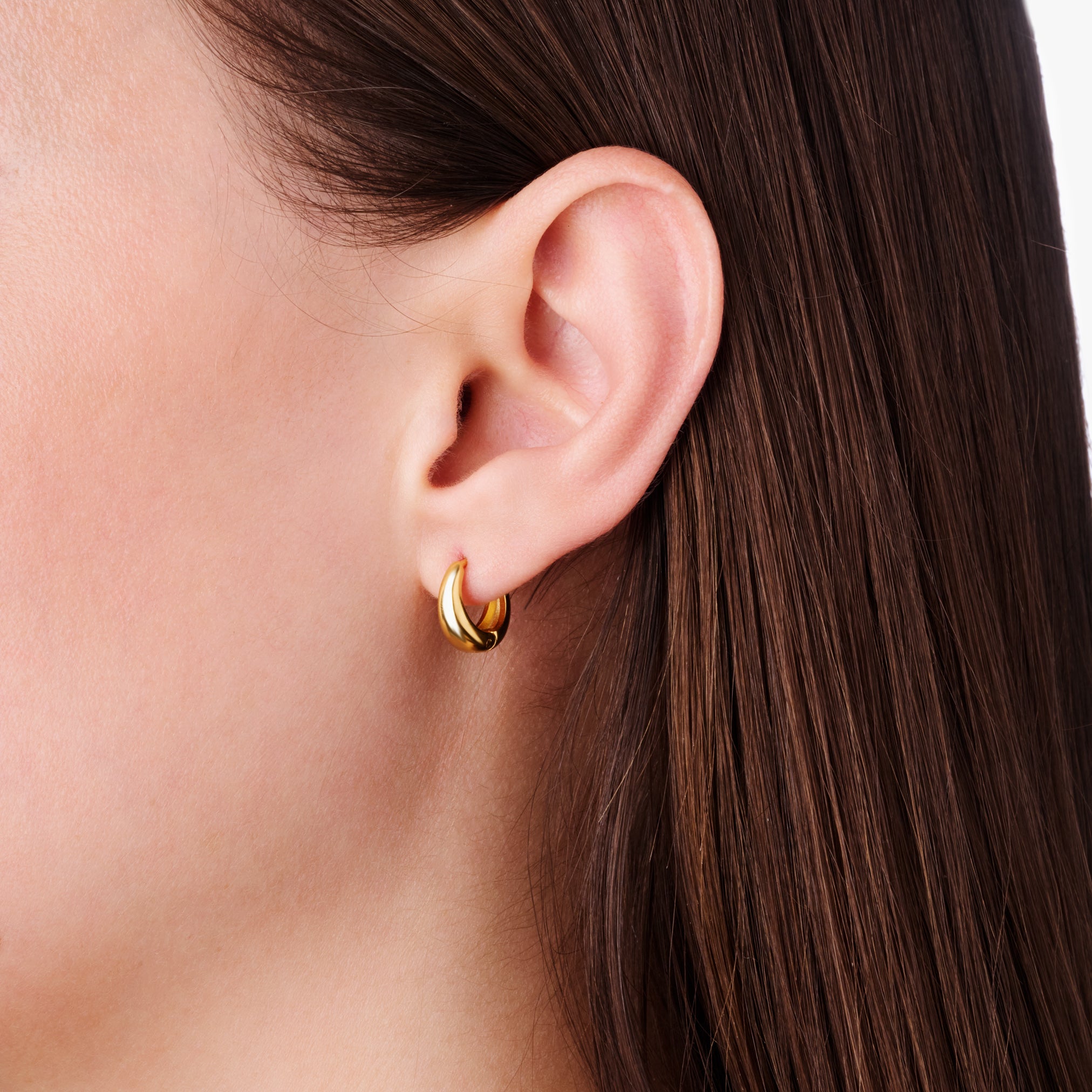 PURE HOOP best gold plated tarnish and water resistant piece by Irish Jewellery brand - Lynott Jewellery