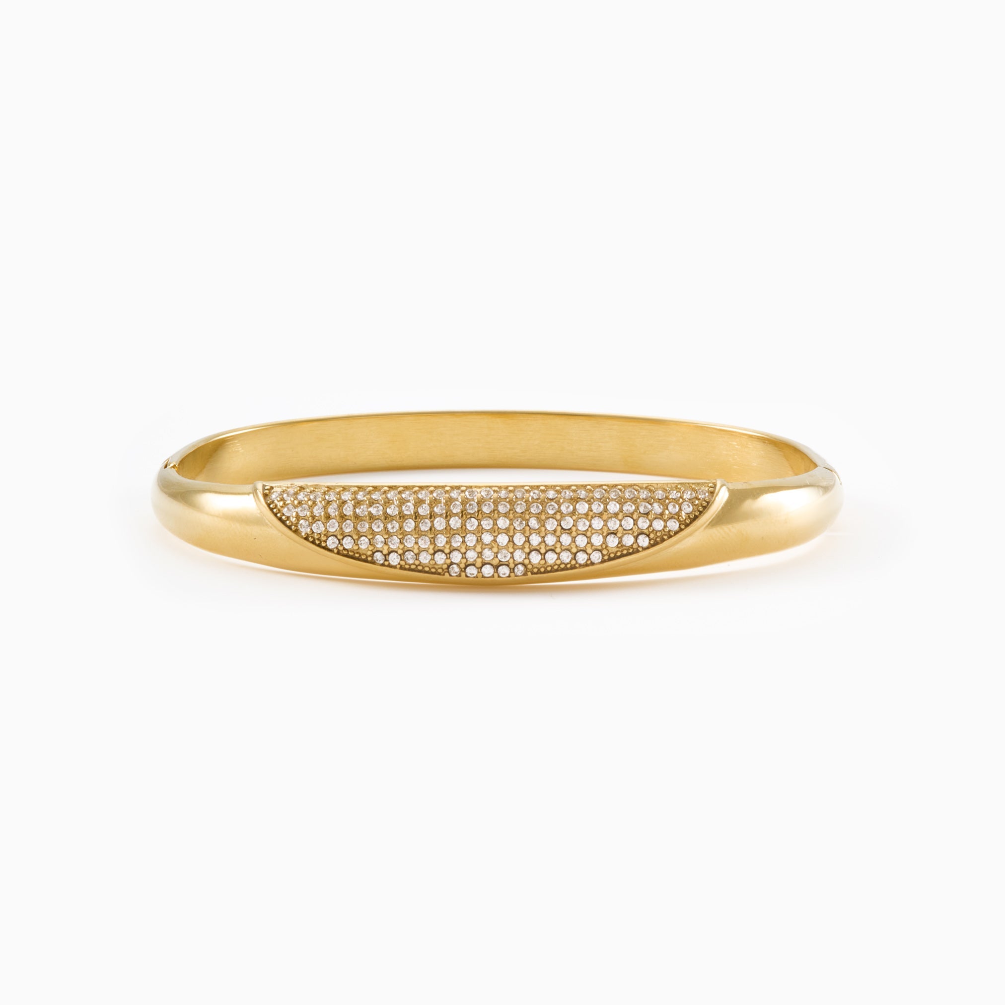 LOLA BANGLE best gold plated tarnish and water resistant piece by Irish Jewellery brand - Lynott Jewellery