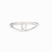 Entwined crystal BANGLE best gold plated tarnish and water resistant piece by Irish Jewellery brand - Lynott Jewellery