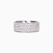 LOLA BAND RING best gold plated tarnish and water resistant piece by Irish Jewellery brand - Lynott Jewellery