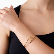 KAI BANGLE best gold plated tarnish and water resistant piece by Irish Jewellery brand - Lynott Jewellery