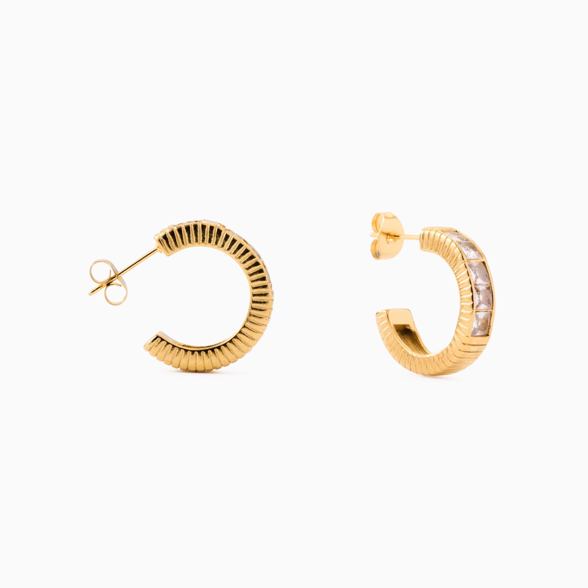 EVERMORE HOOP best gold plated tarnish and water resistant piece by Irish Jewellery brand - Lynott Jewellery