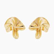 TEXTURED FLOWER STATEMENT STUD