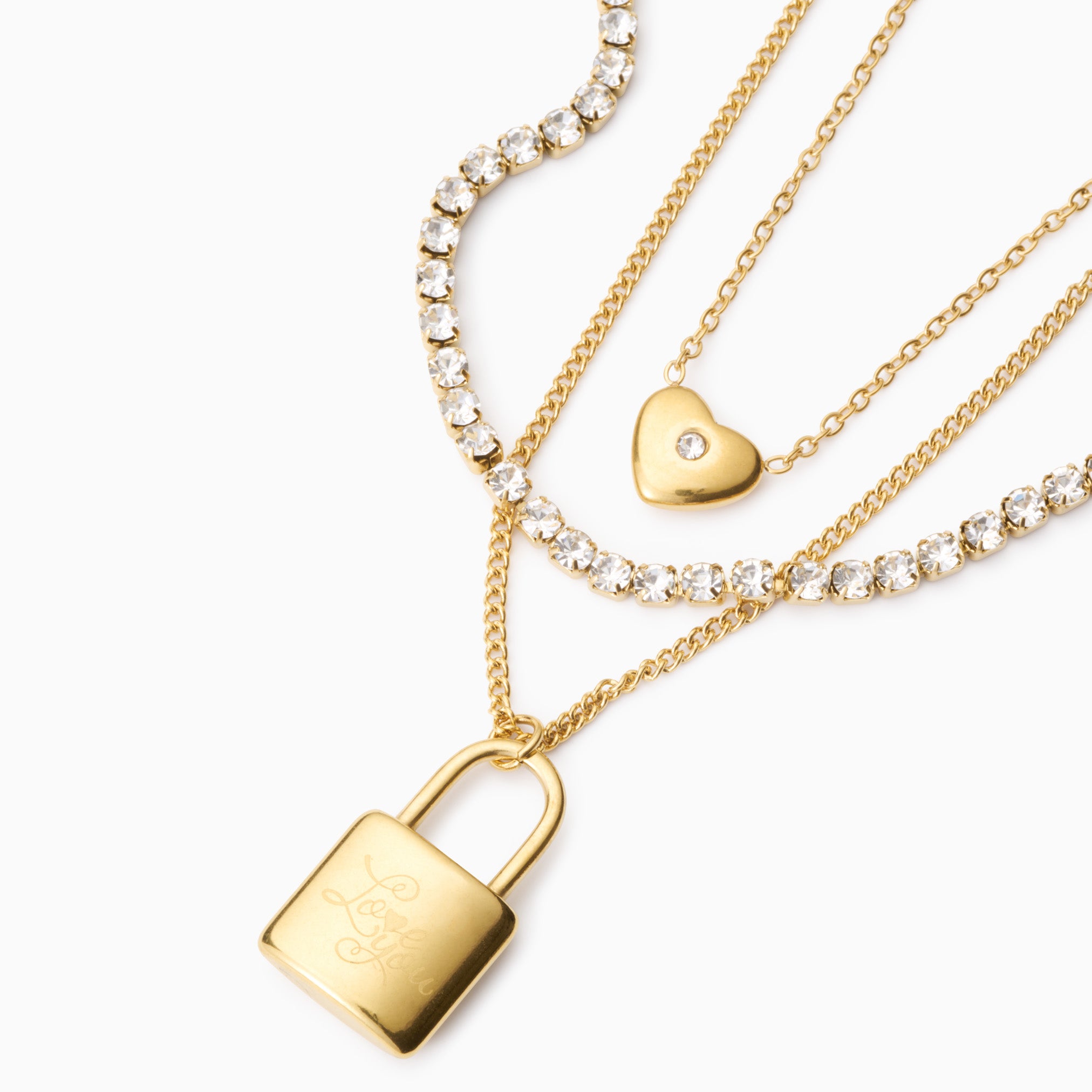 KEY TO MY HEART LAYERED NECKLACE
