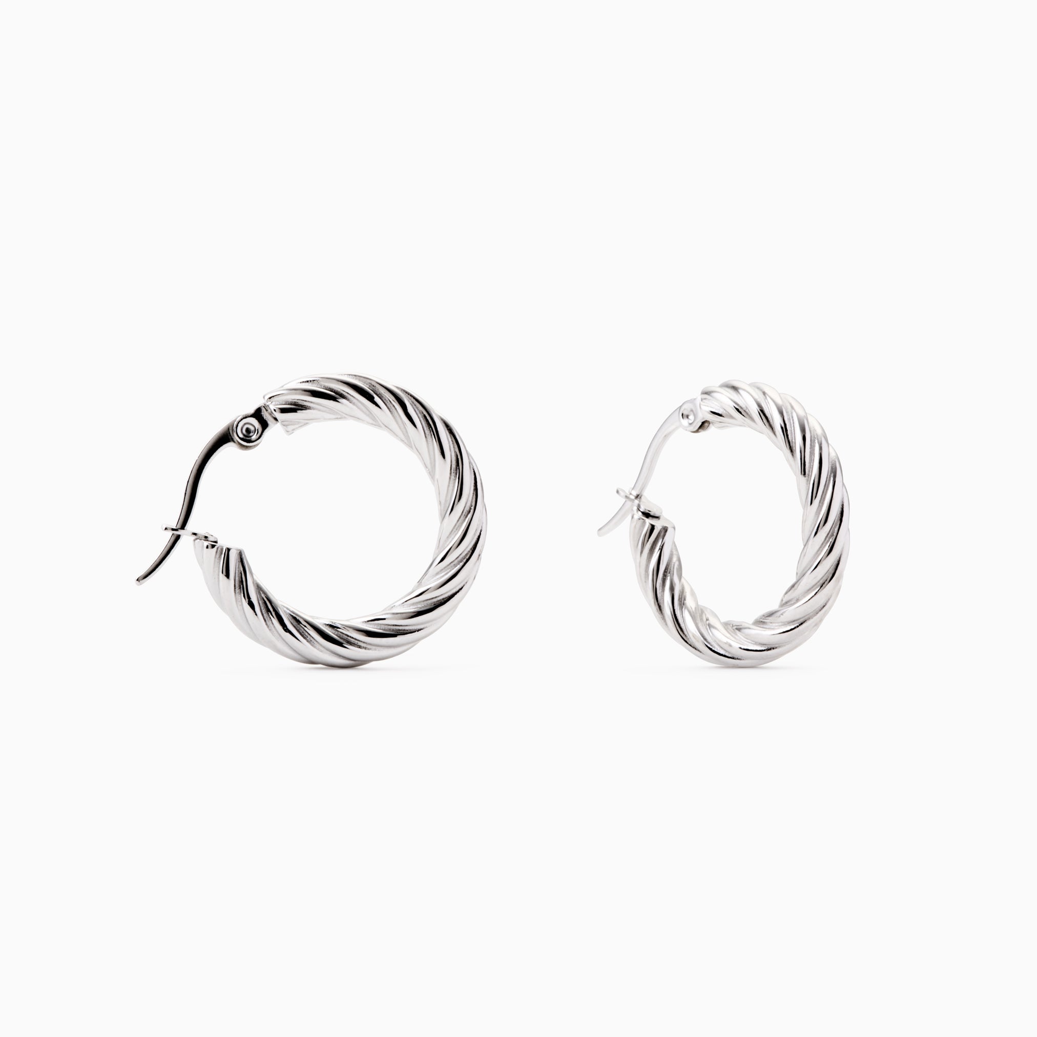 VIVID TWISTED HOOPS best gold plated tarnish and water resistant piece by Irish Jewellery brand - Lynott Jewellery