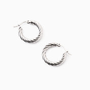 VIVID TWISTED HOOPS best gold plated tarnish and water resistant piece by Irish Jewellery brand - Lynott Jewellery