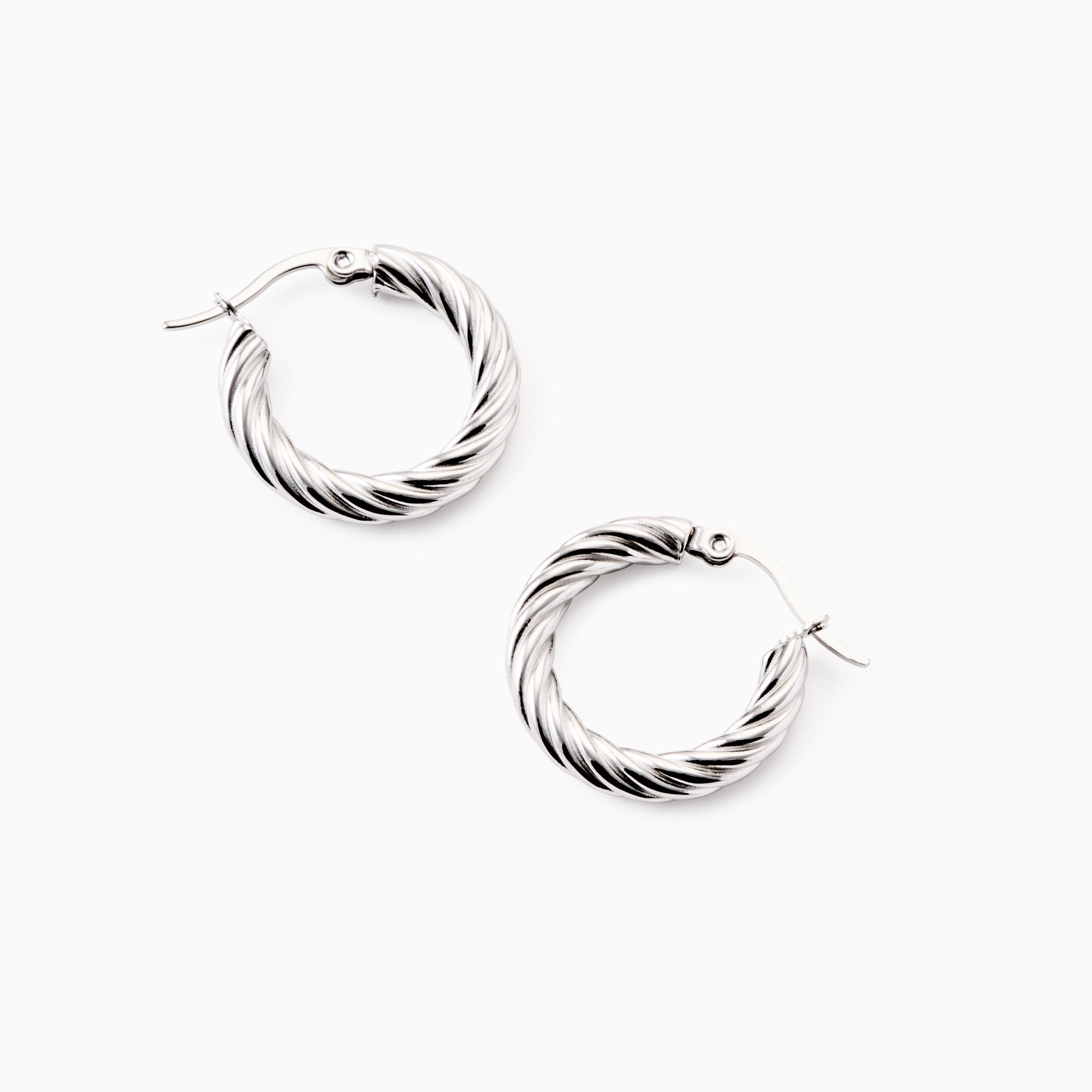 VIVID TWISTED HOOPS best gold plated tarnish and water resistant piece by Irish Jewellery brand - Lynott Jewellery