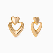 HEART OF GOLD STATEMENT EARRINGS