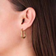 RIPPLE HOOP EARRINGS