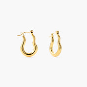 RIPPLE HOOP EARRINGS