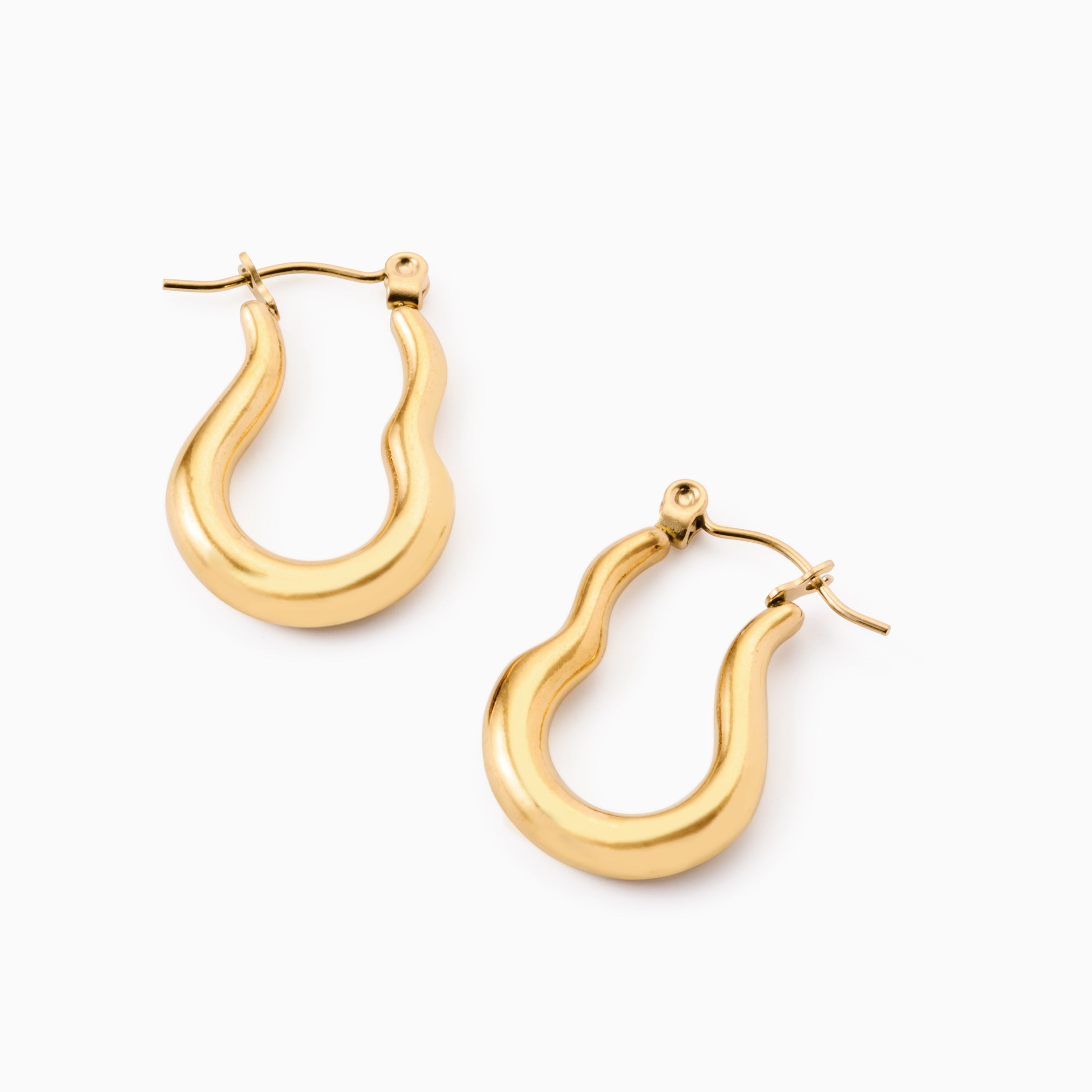 RIPPLE HOOP EARRINGS