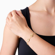 TEXTURED CLOVER BRACELET