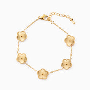 TEXTURED CLOVER BRACELET