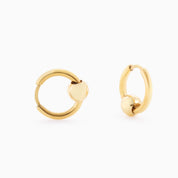 RING HOOP EARRING best gold plated tarnish and water resistant piece by Irish Jewellery brand - Lynott Jewellery