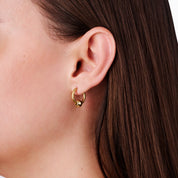 RING HOOP EARRING best gold plated tarnish and water resistant piece by Irish Jewellery brand - Lynott Jewellery