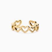 SWEETHEART ADJUSTABLE RING best gold plated tarnish and water resistant piece by Irish Jewellery brand - Lynott Jewellery