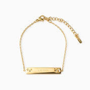 MOON & STARS ENGRAVABLE PLATE BRACELET