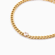 EVERMORE ROUND PENDANT BRACELET best gold plated tarnish and water resistant piece by Irish Jewellery brand - Lynott Jewellery