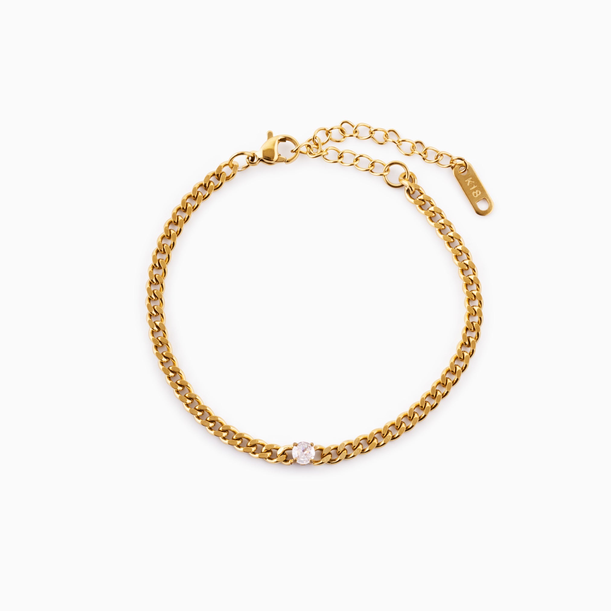 EVERMORE ROUND PENDANT BRACELET best gold plated tarnish and water resistant piece by Irish Jewellery brand - Lynott Jewellery