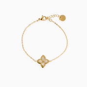 WILD CLOVER BRACELET best gold plated tarnish and water resistant piece by Irish Jewellery brand - Lynott Jewellery