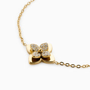 WILD CLOVER BRACELET best gold plated tarnish and water resistant piece by Irish Jewellery brand - Lynott Jewellery