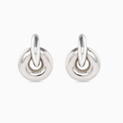 KNOTTED POWER HOOP best gold plated tarnish and water resistant piece by Irish Jewellery brand - Lynott Jewellery