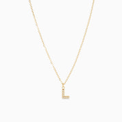 SPARKLE INITIAL NECKLACE best gold plated tarnish and water resistant piece by Irish Jewellery brand - Lynott Jewellery