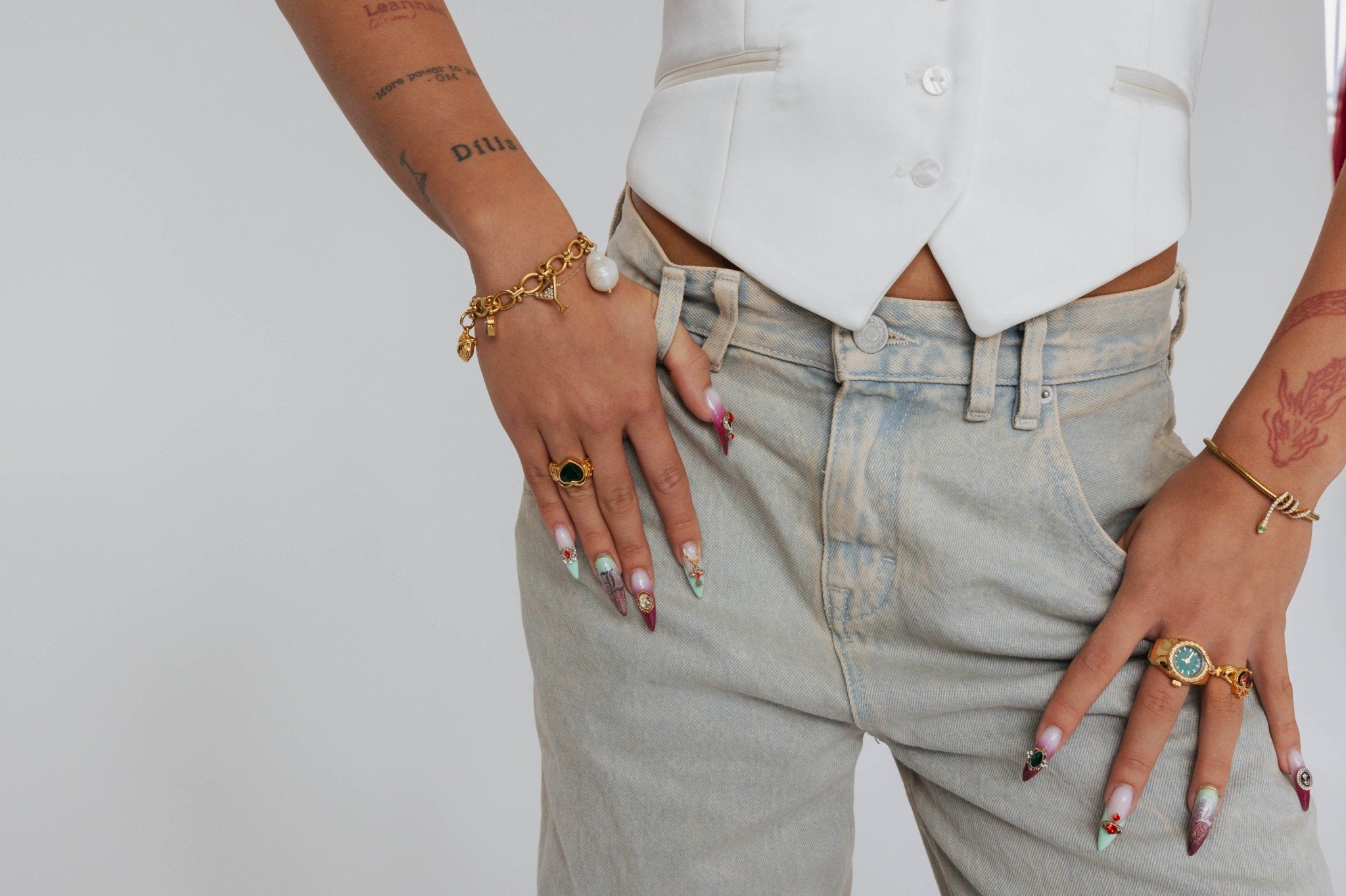 LAUREN X LYNOTT NATHAIR NIMHE SNAKE BRACELET best gold plated tarnish and water resistant piece by Irish Jewellery brand - Lynott Jewellery