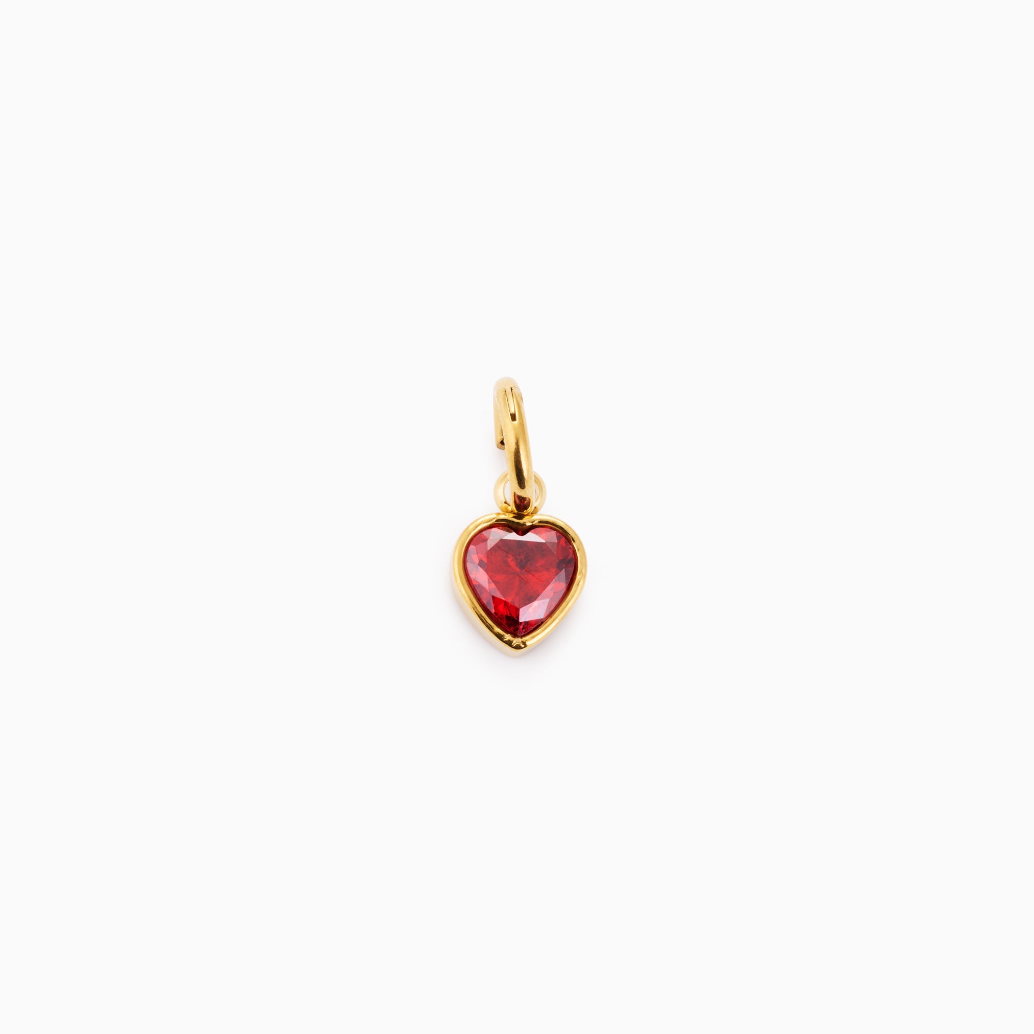 LAUREN X LYNOTT SINGLE ANAM HEART CHARM best gold plated tarnish and water resistant piece by Irish Jewellery brand - Lynott Jewellery