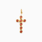 LAUREN X LYNOTT SINGLE O MO DHIA CROSS CHARM best gold plated tarnish and water resistant piece by Irish Jewellery brand - Lynott Jewellery