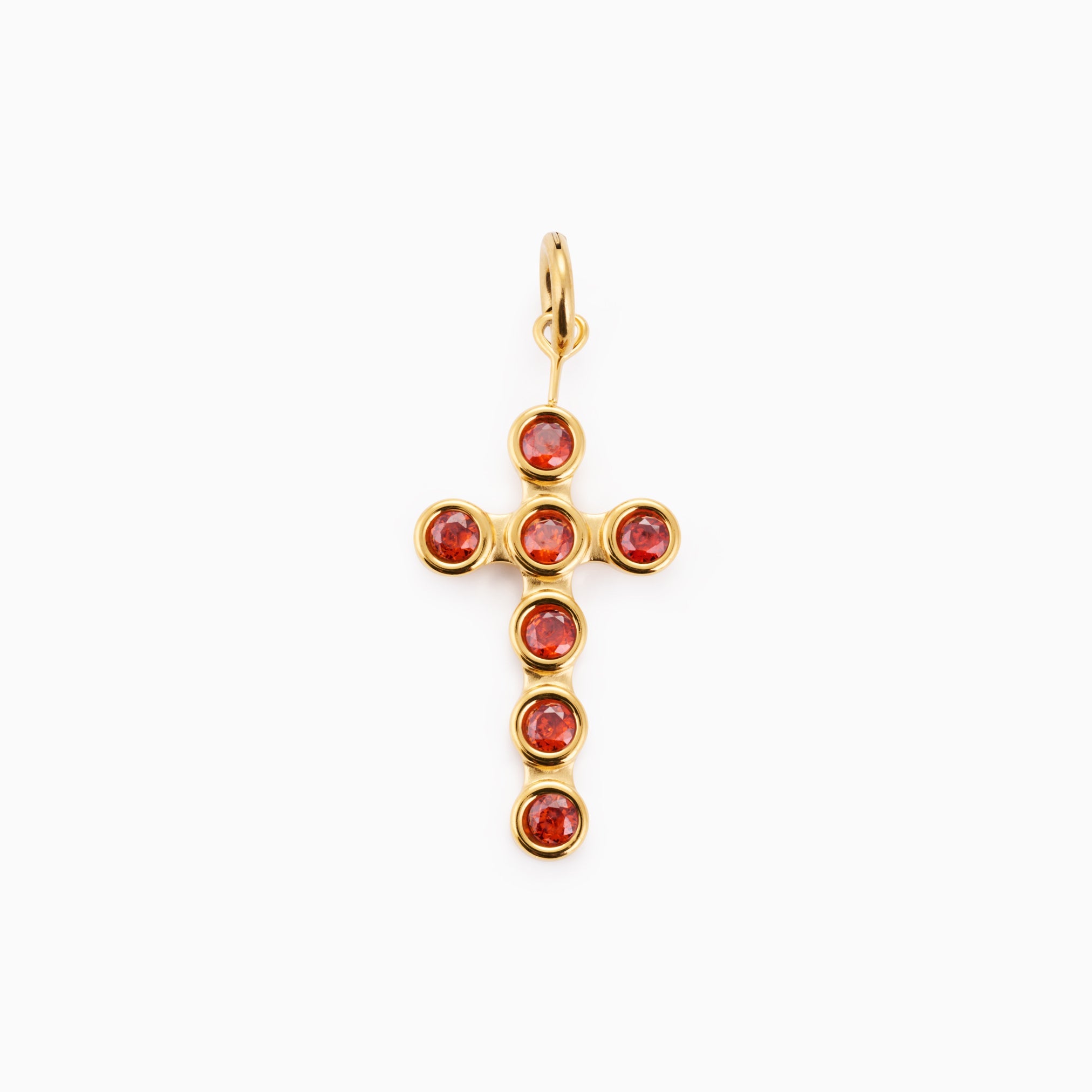 LAUREN X LYNOTT SINGLE O MO DHIA CROSS CHARM best gold plated tarnish and water resistant piece by Irish Jewellery brand - Lynott Jewellery