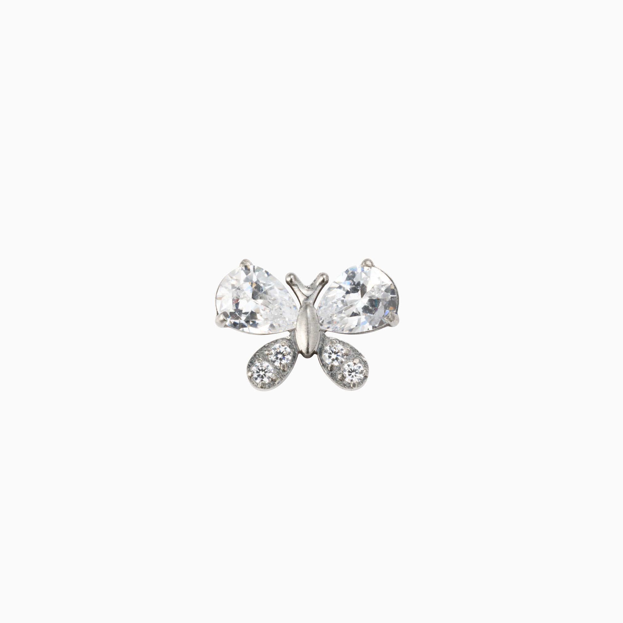 BUTTERFLY FLAT BACK INDIVIDUAL STUD best gold plated tarnish and water resistant piece by Irish Jewellery brand - Lynott Jewellery