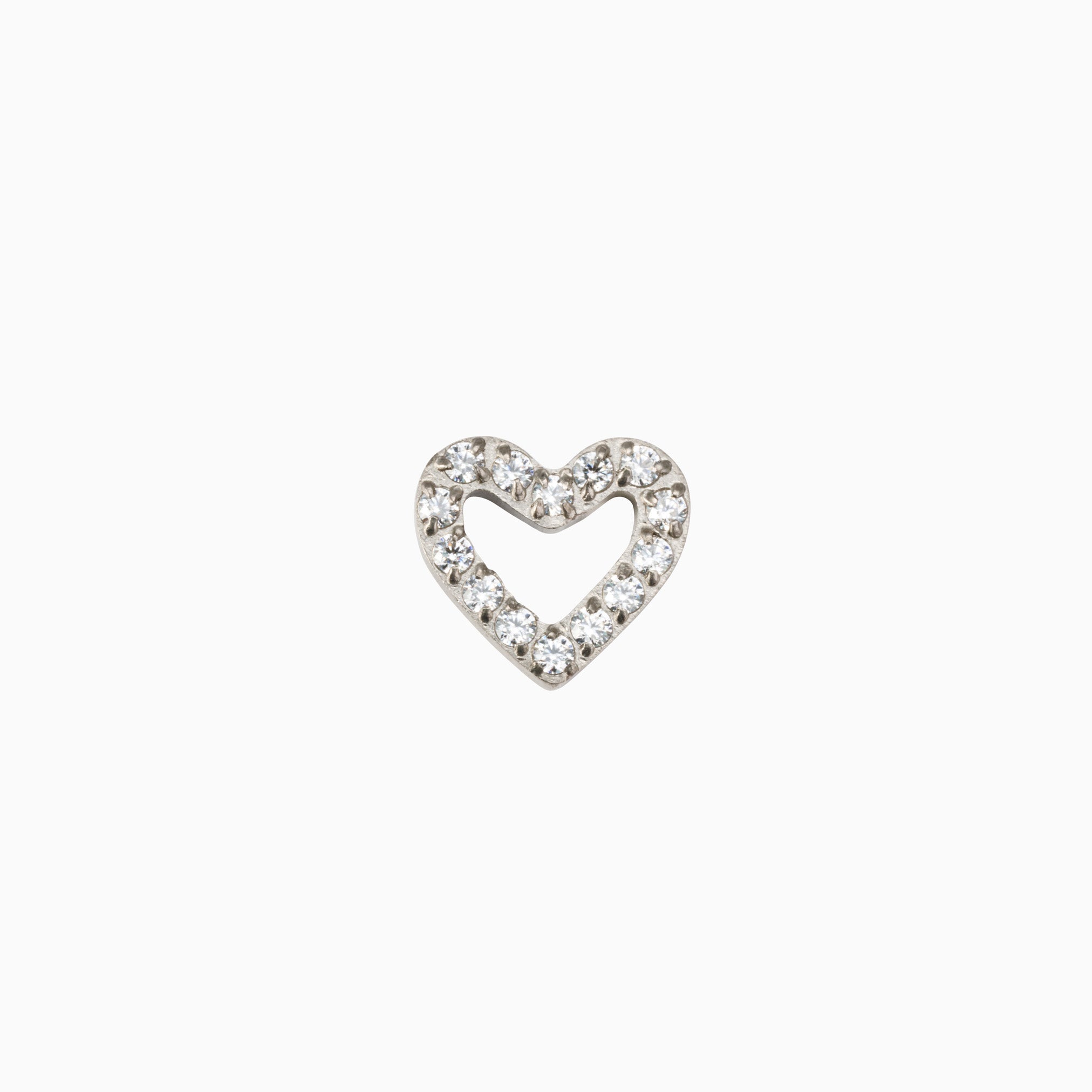 ETERNAL HEART FLAT BACK INDIVIDUAL STUD best gold plated tarnish and water resistant piece by Irish Jewellery brand - Lynott Jewellery