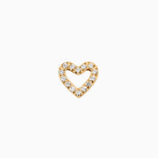 ETERNAL HEART FLAT BACK INDIVIDUAL STUD