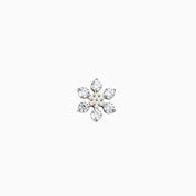DAISY FLAT BACK INDIVIDUAL STUD best gold plated tarnish and water resistant piece by Irish Jewellery brand - Lynott Jewellery