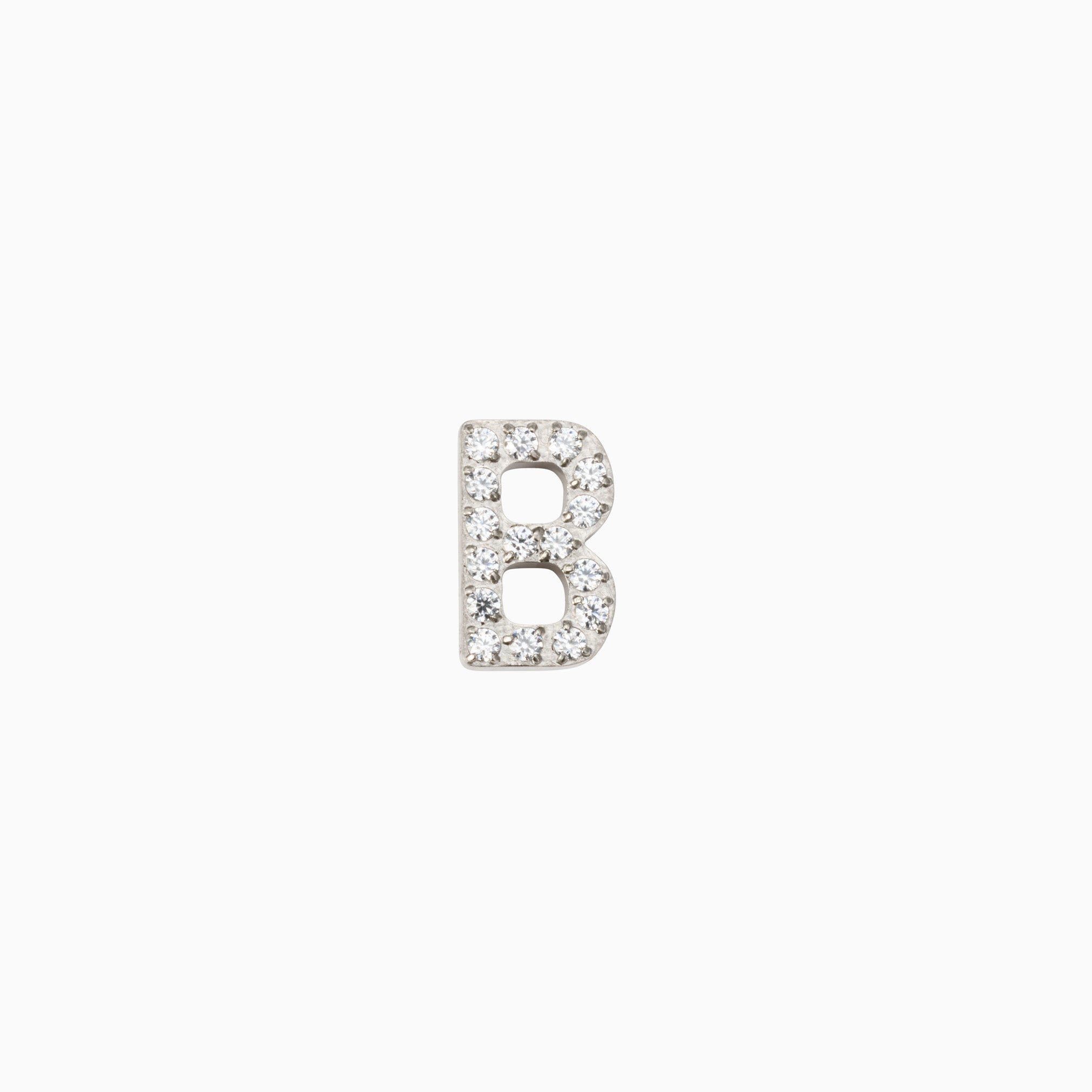 B FOR BAE FLAT BACK INDIVIDUAL STUD best gold plated tarnish and water resistant piece by Irish Jewellery brand - Lynott Jewellery