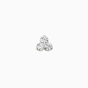 CLOVER FLAT BACK INDIVIDUAL STUD