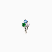 SWEET SWRIL FLAT BACK INDIVIDUAL STUD