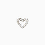 ETERNAL HEART FLAT BACK INDIVIDUAL STUD