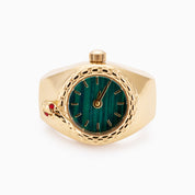 LAUREN X LYNOTT CÉN T-AM É FUNCTIONAL WATCH RING GOLD