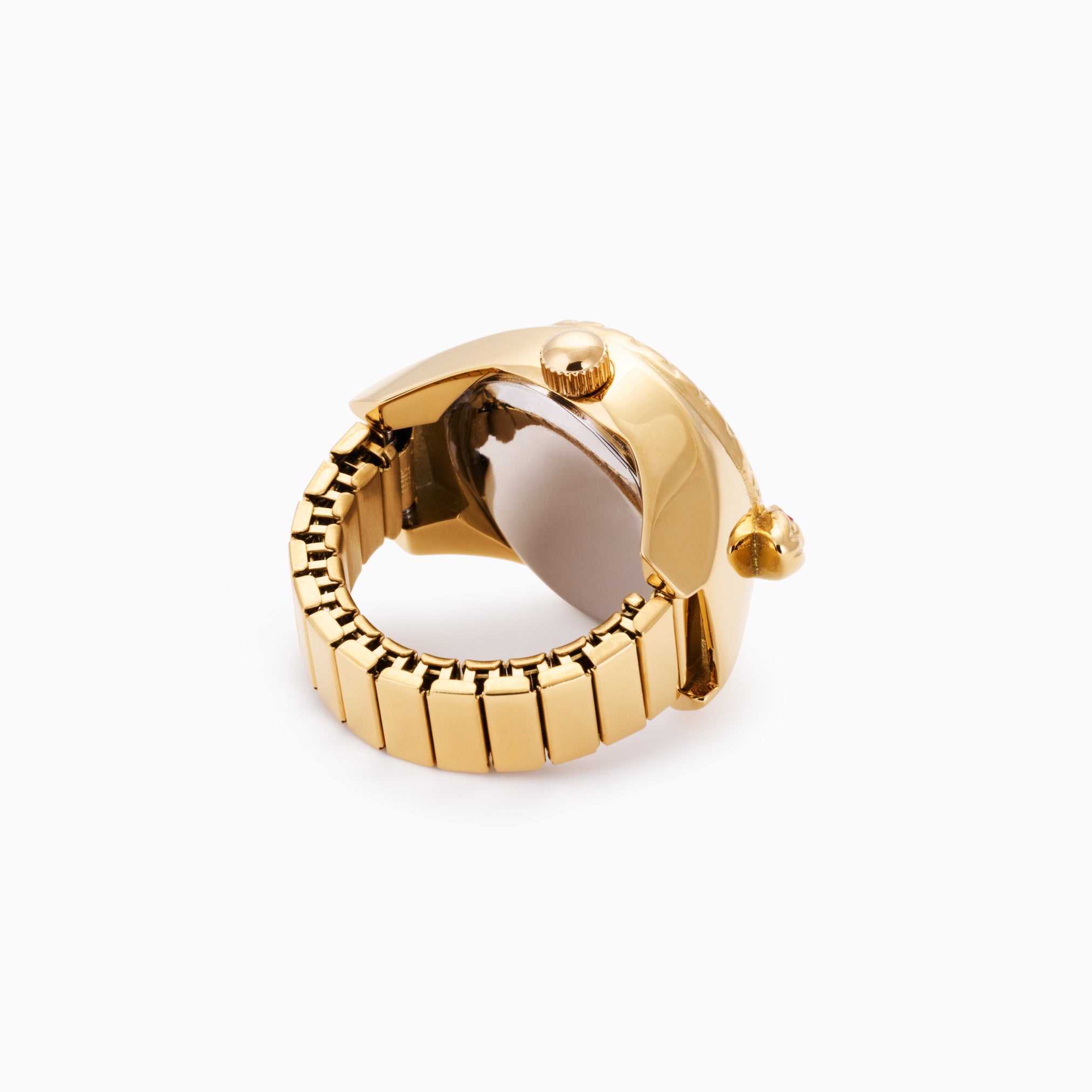 LAUREN X LYNOTT CÉN T-AM É FUNCTIONAL WATCH RING GOLD