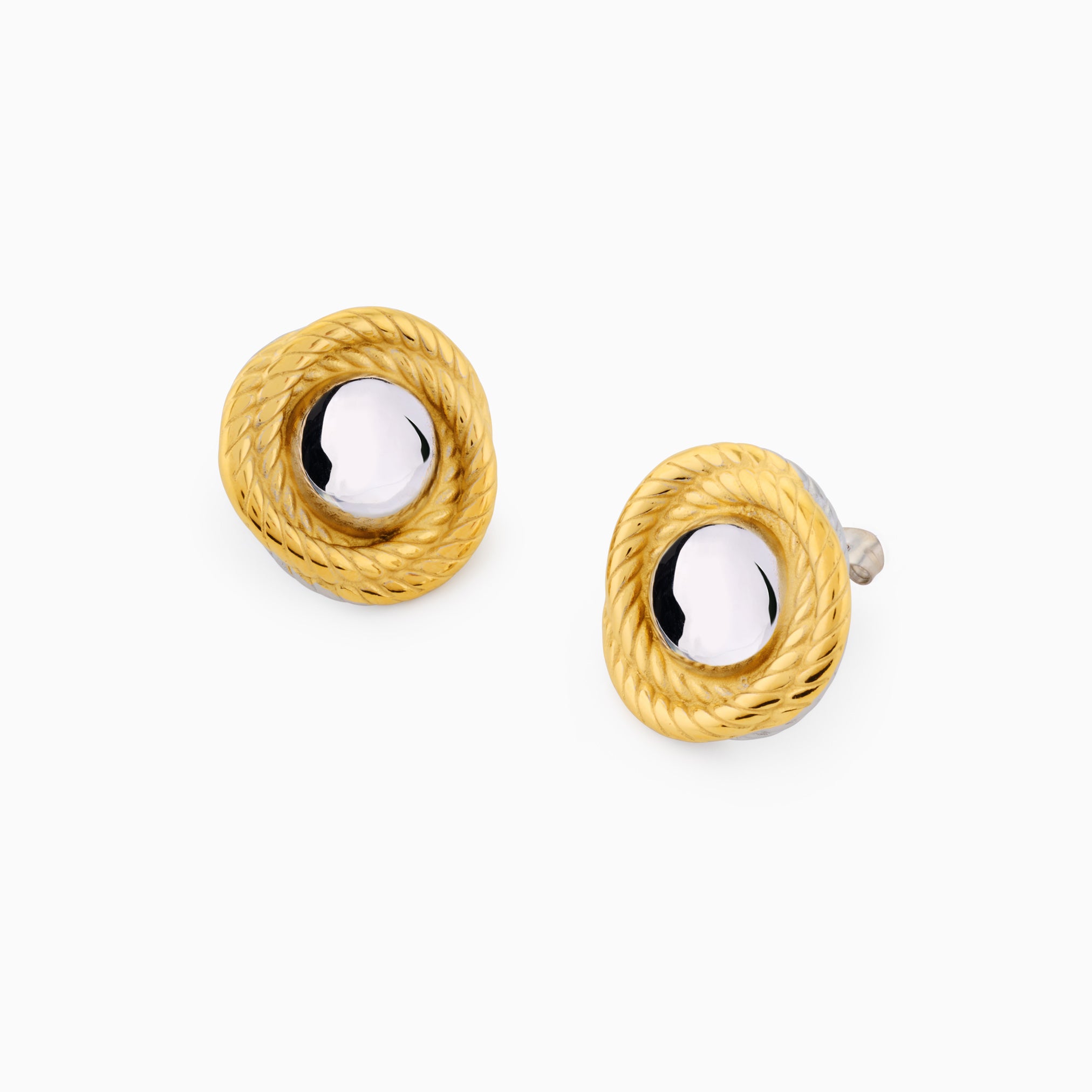 ZARA TWISTED TWO TONE STUDS