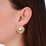 ZARA TWISTED TWO TONE STUDS