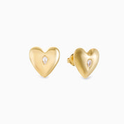 DOTTED HEART STUDS